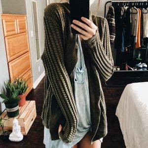 Olive Chunky Sweater